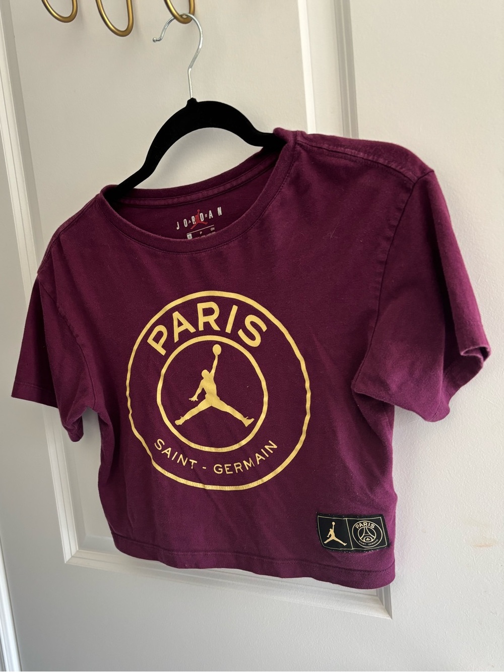 Jordan x Paris Saint-Germain ' Maroon Graphic Tee